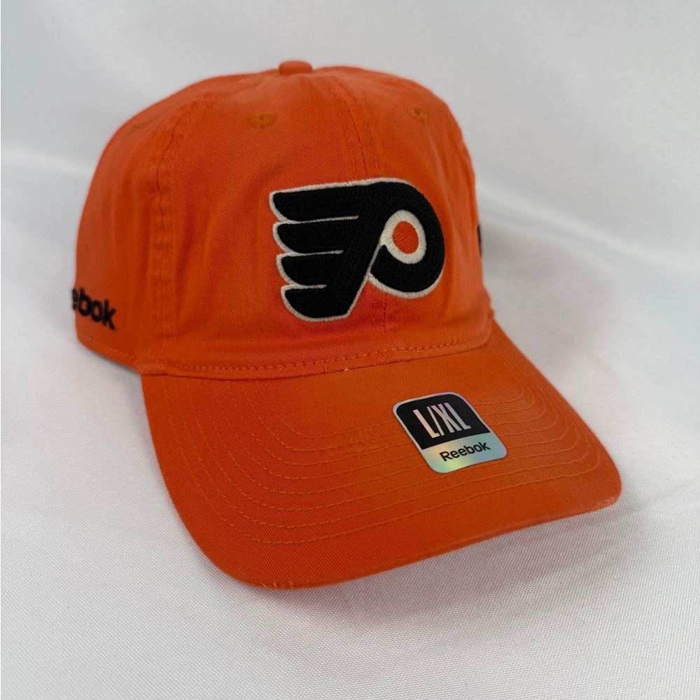 Reebok Philadelphia flyers embroidered NHL L/XL flex fit style hat